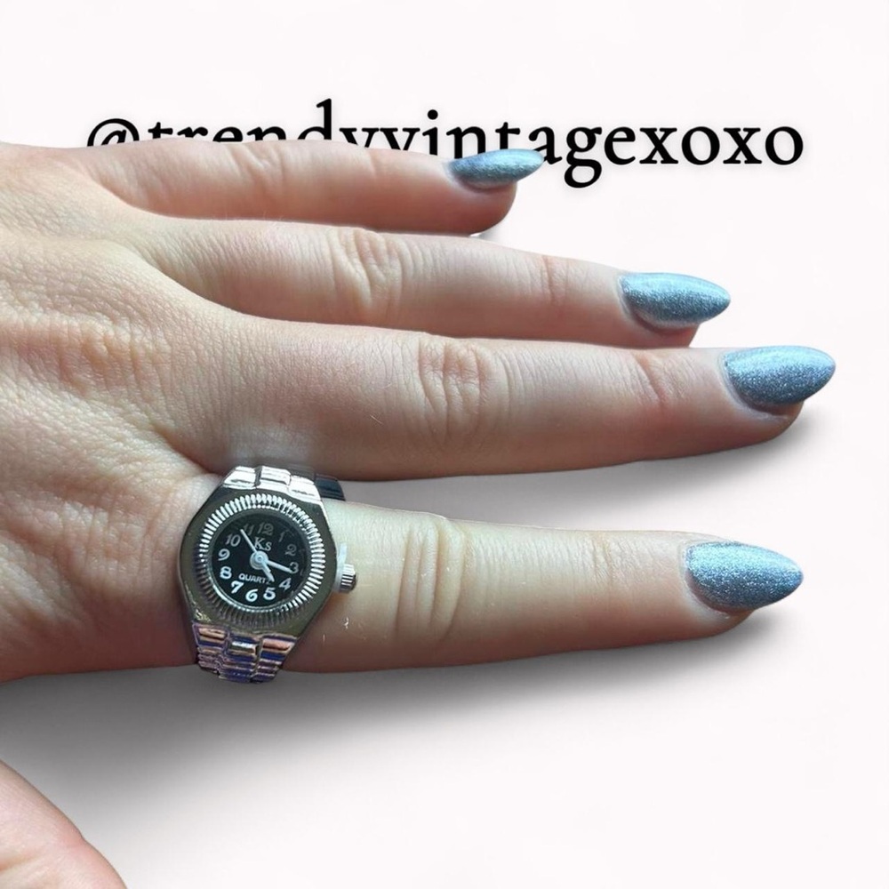 Silver and Black Watch